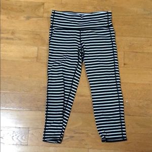 Athleta striped leggings